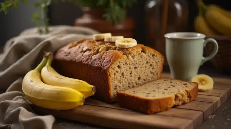 Easy Banana Bread Recipe with 2 Bananas
