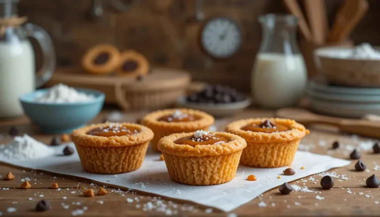 caramel cookie cups